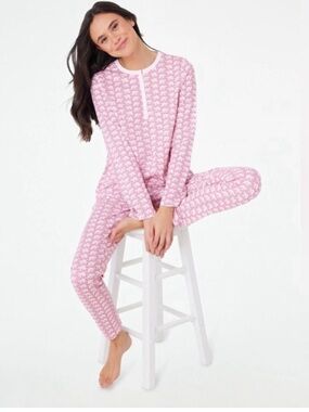Roller Rabbit Pajama Set Pink Elephant